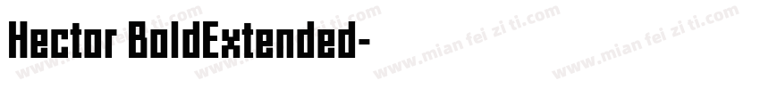 Hector BoldExtended字体转换